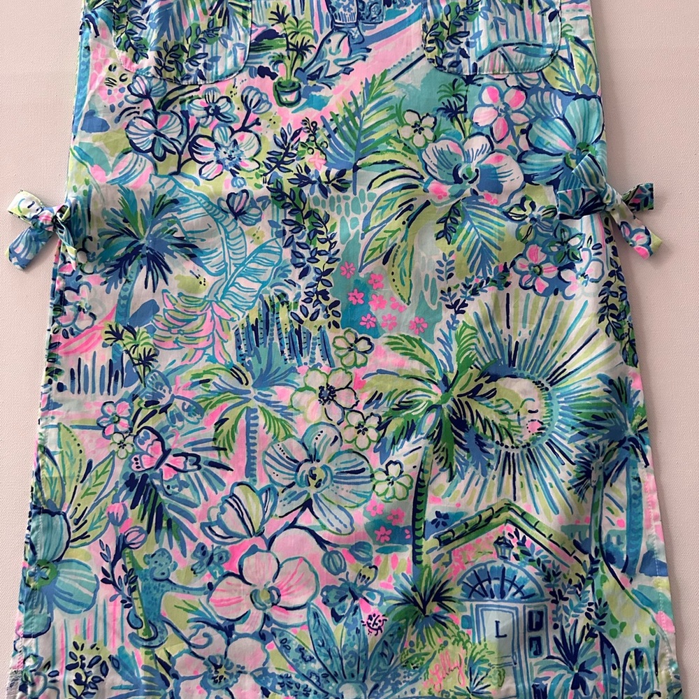 Lilly Pulitzer Girls 6 Floral Tropical Maxi Dress NWT Houses Spring Summer - Picture 3 of 8